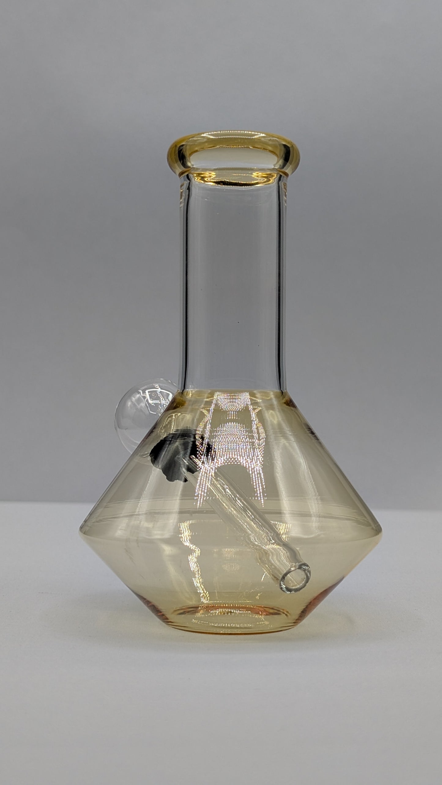 5" Glass Water Pipe Bong UFO Yellow (Colored Glass)