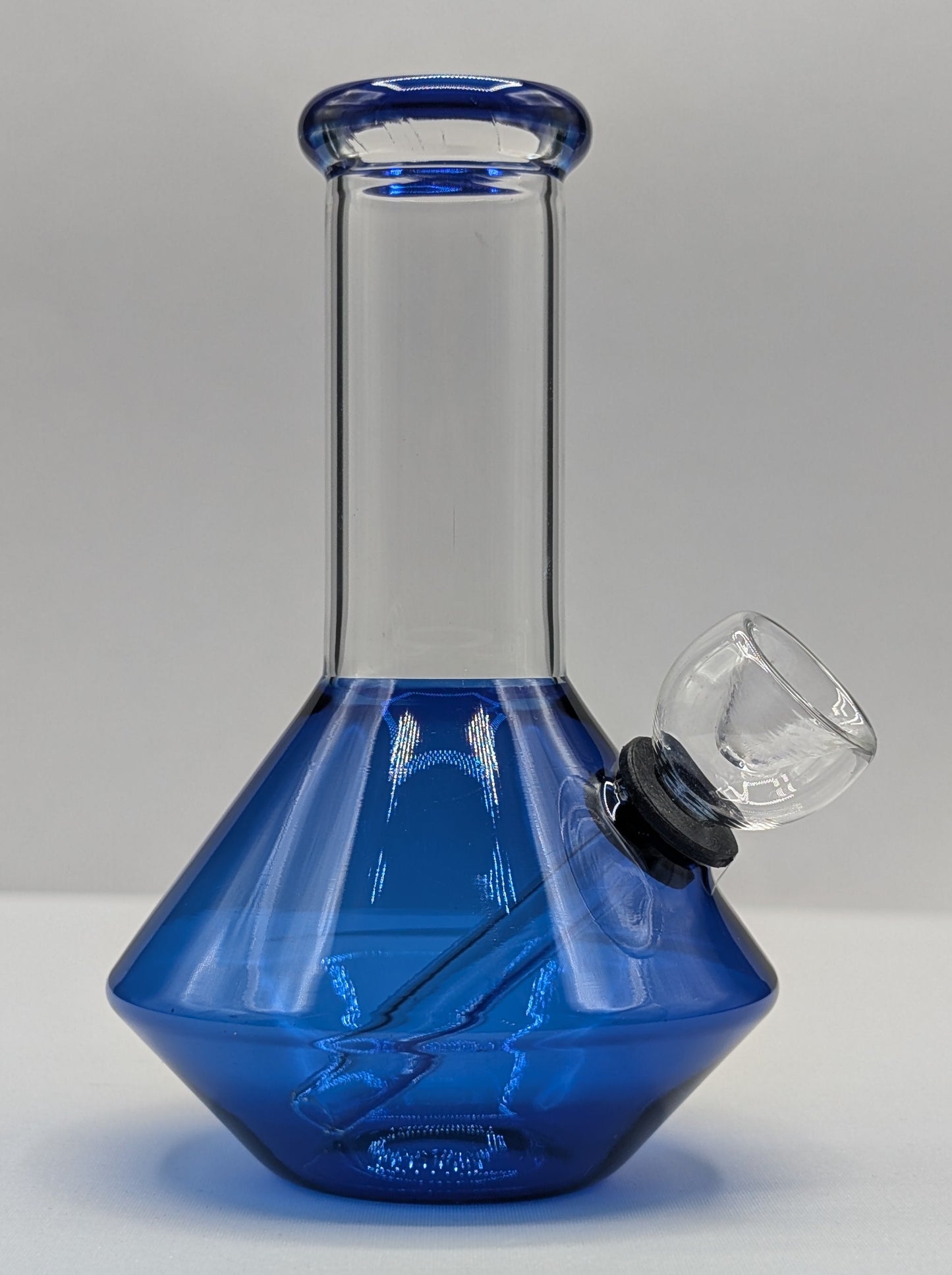 5" Glass Water Pipe Bong UFO Blue (Colored Glass)