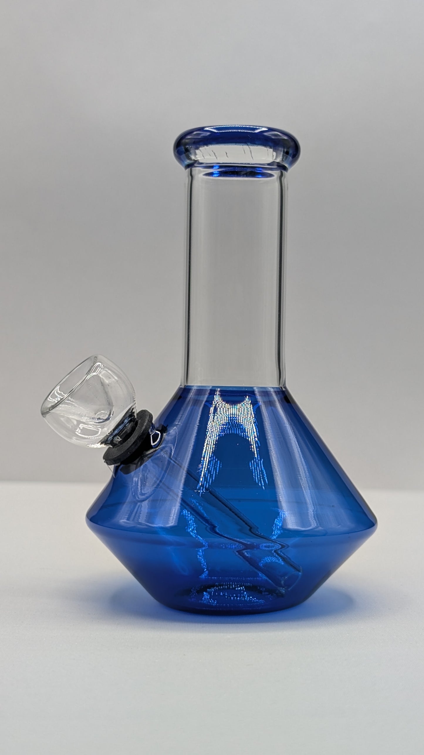 5" Glass Water Pipe Bong UFO Blue (Colored Glass)