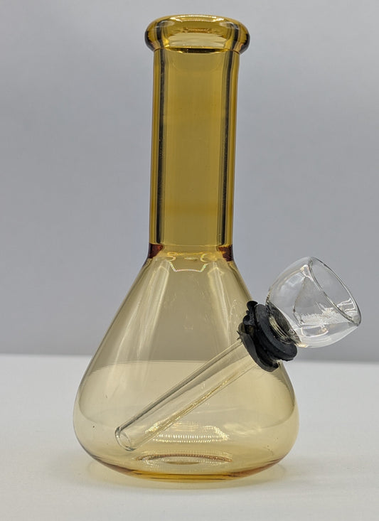 5" Glass Water Pipe Bong Beaker Honey (Colored Glass)