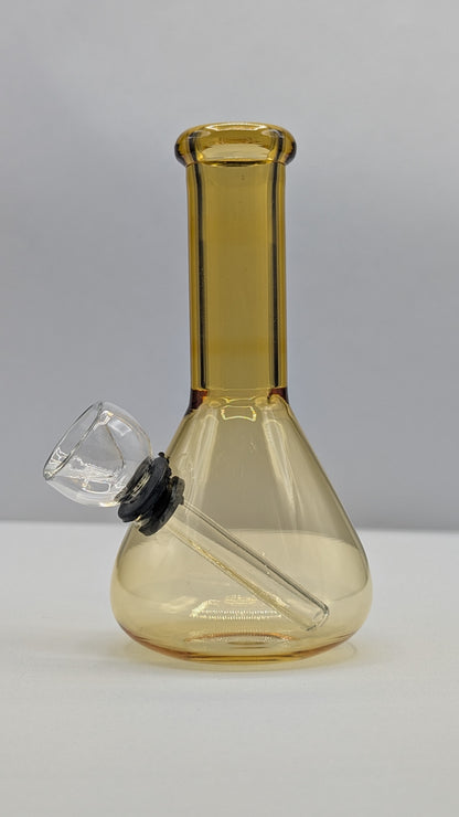5" Glass Water Pipe Bong Beaker Honey (Colored Glass)