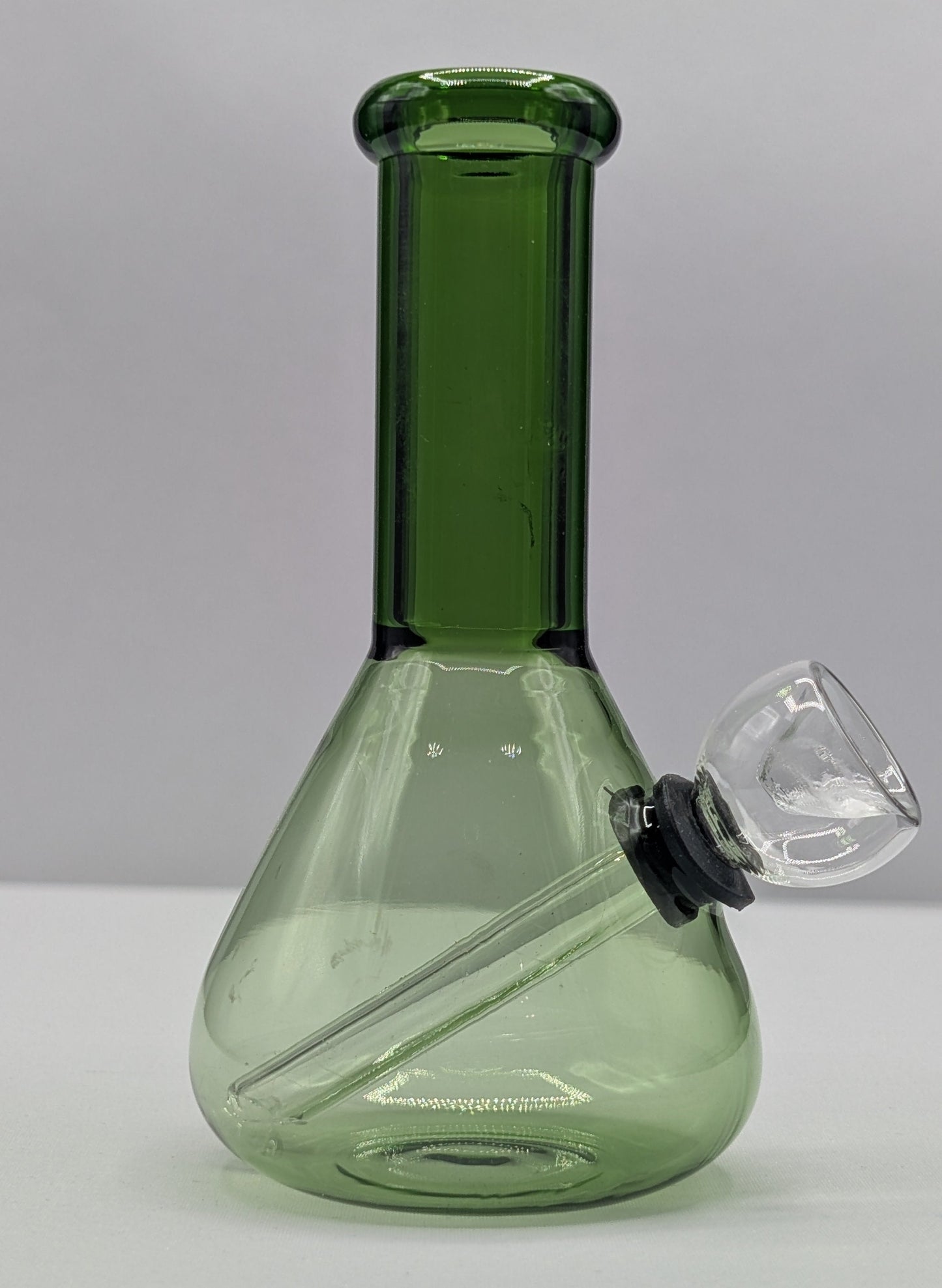5" Glass Water Pipe Bong Green Beaker (Colored Glass)
