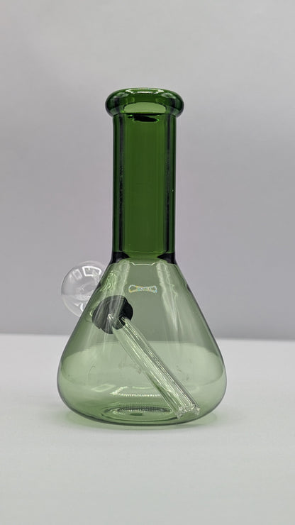 5" Glass Water Pipe Bong Green Beaker (Colored Glass)