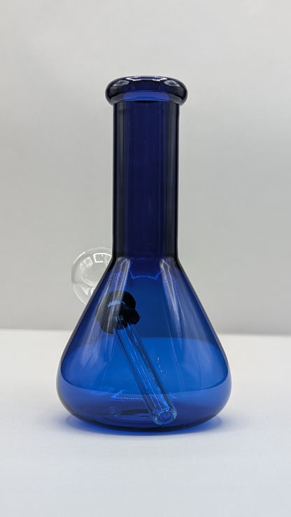 5" Glass Water Pipe Bong Blue Beaker (Colored Glass)