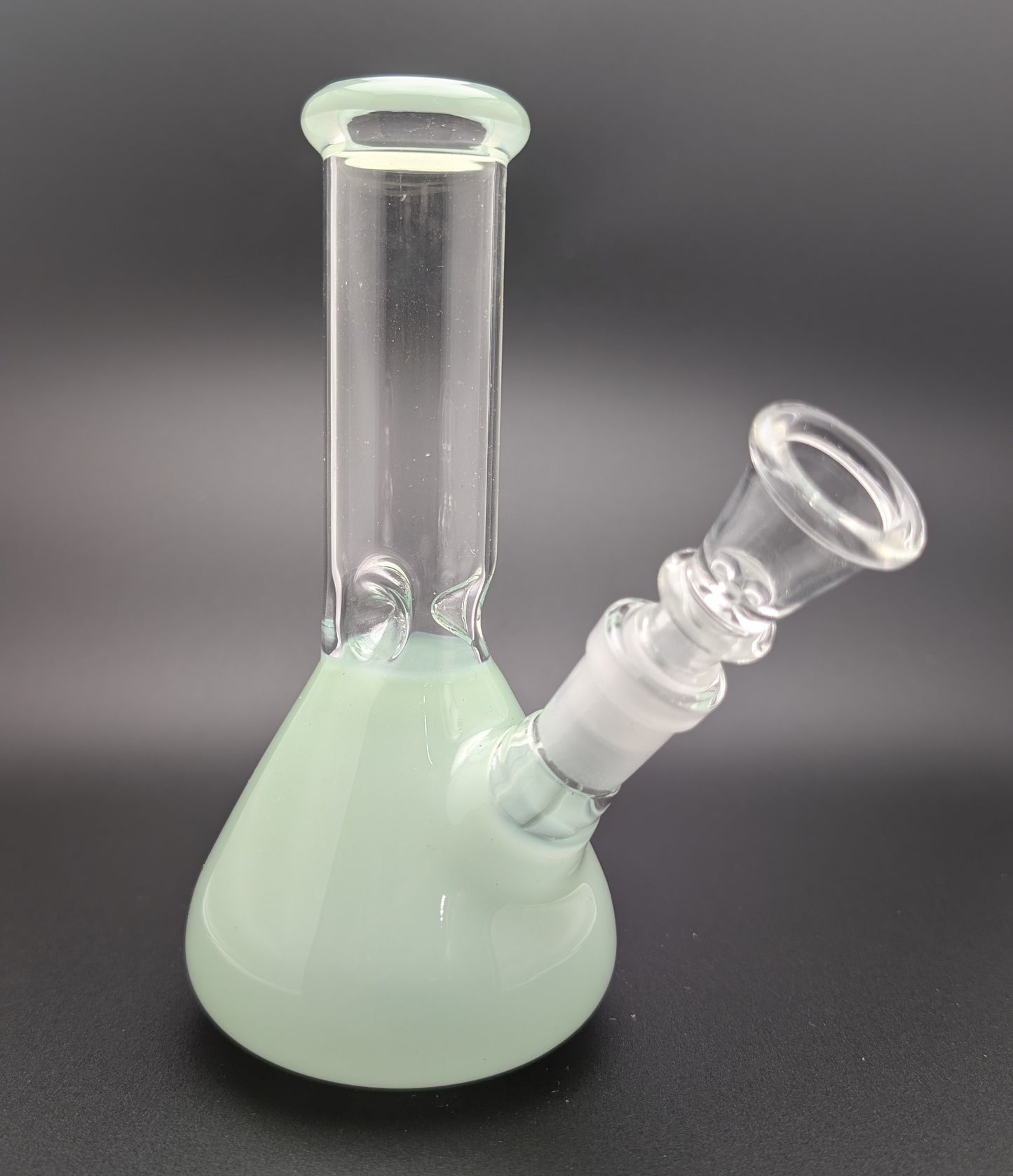 6" Glass Water Pipe Bong Mint Green (Colored Glass)