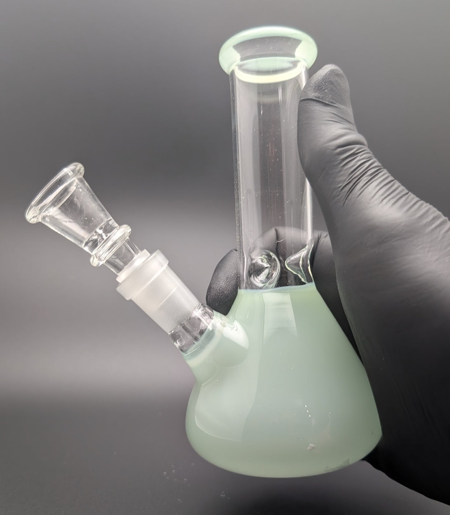 6" Glass Water Pipe Bong Mint Green (Colored Glass)
