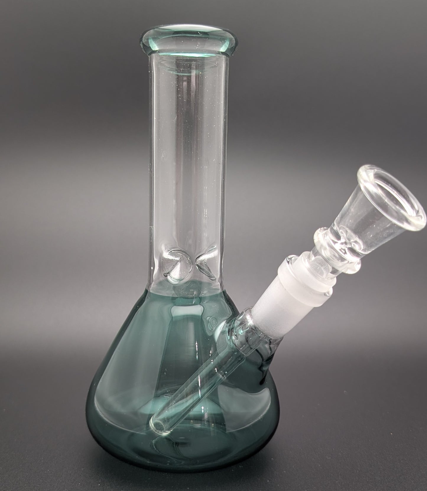 6" Glass Water Pipe Bong Teal (Colored Glass)
