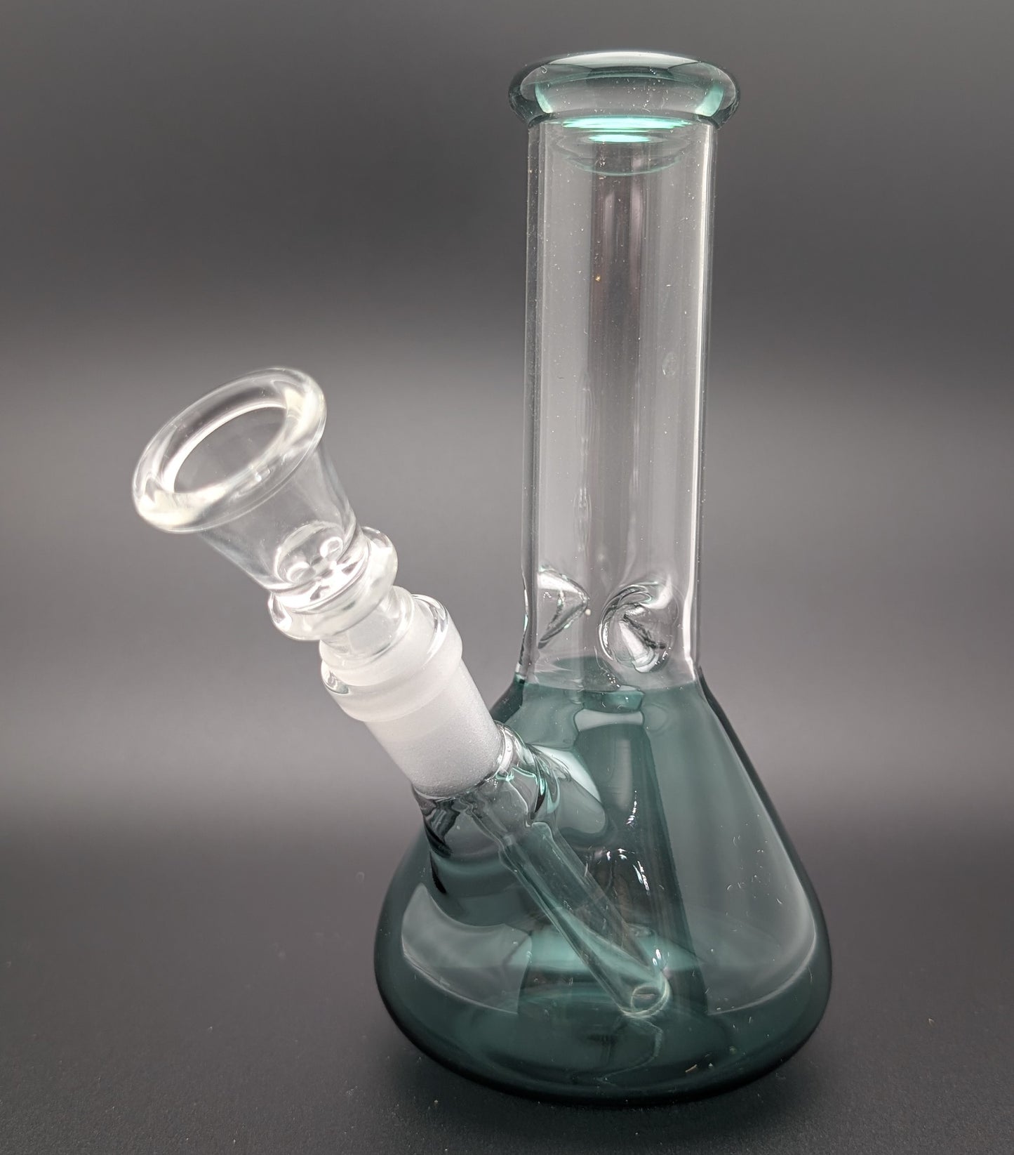 6" Glass Water Pipe Bong Teal (Colored Glass)