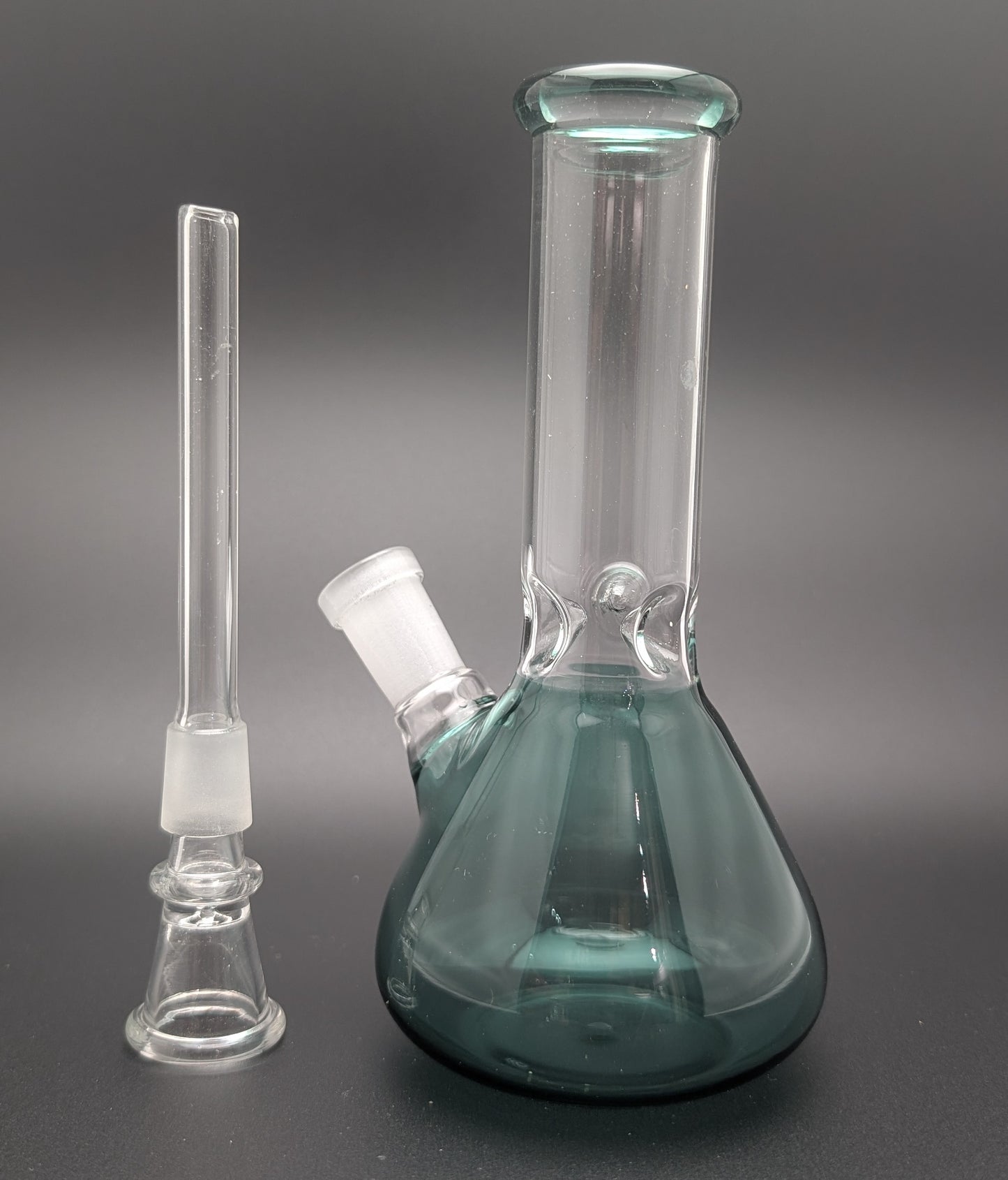 6" Glass Water Pipe Bong Teal (Colored Glass)