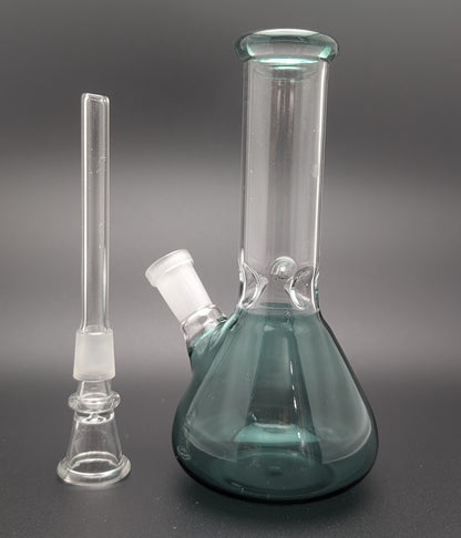 6" Glass Water Pipe Bong Teal (Colored Glass)