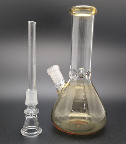 6" Glass Water Pipe Bong Yellow (Colored Glass)