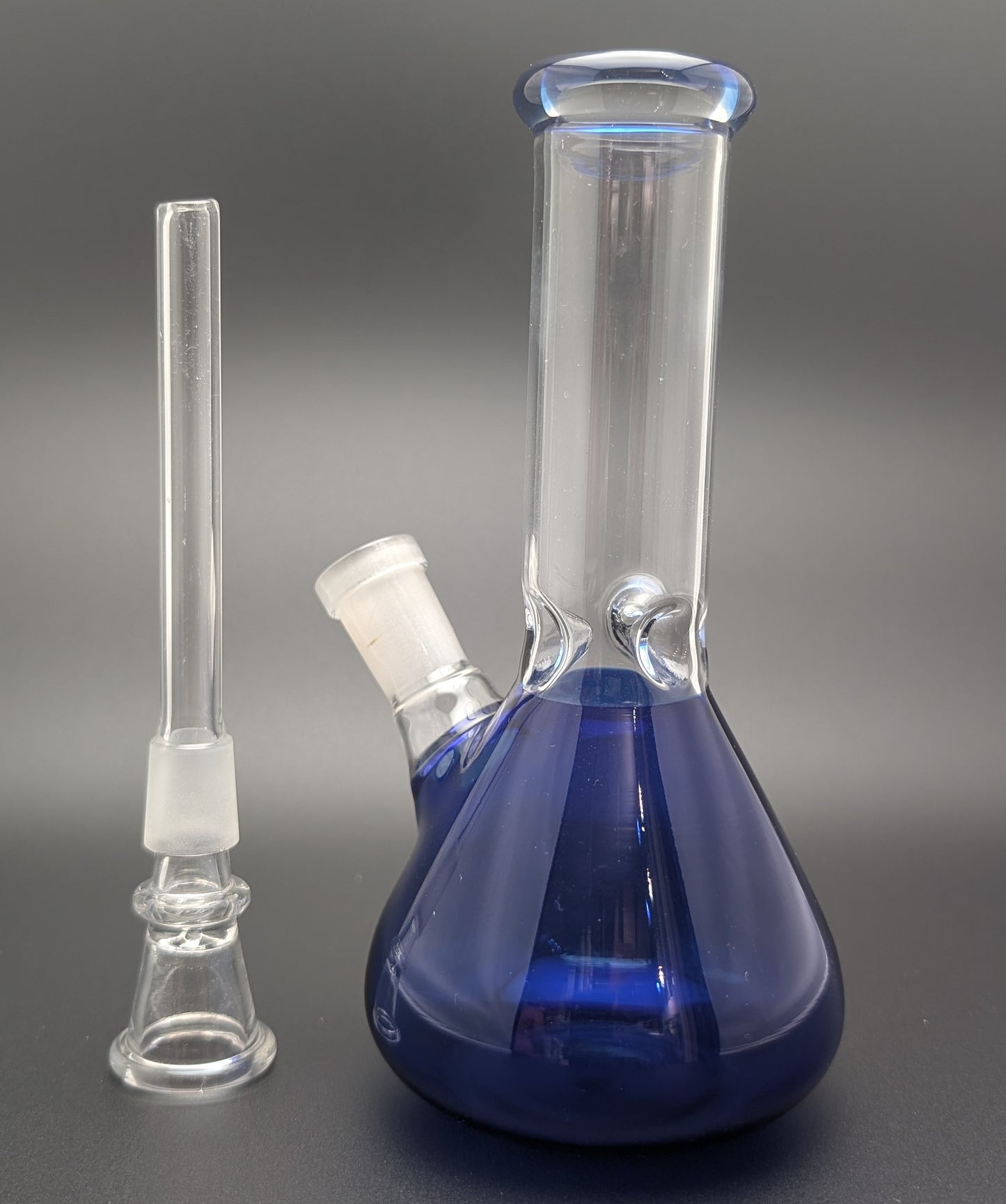 6" Glass Water Pipe Bong Blue (Colored Glass)
