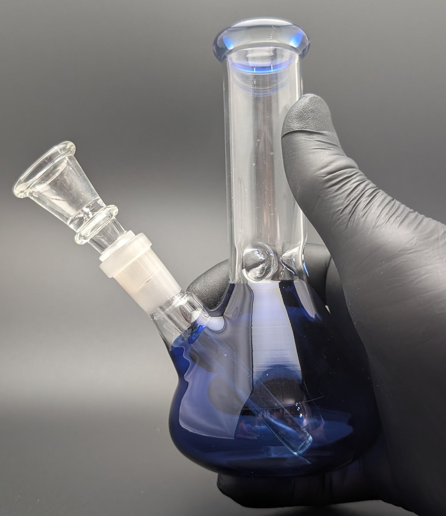 6" Glass Water Pipe Bong Blue (Colored Glass)