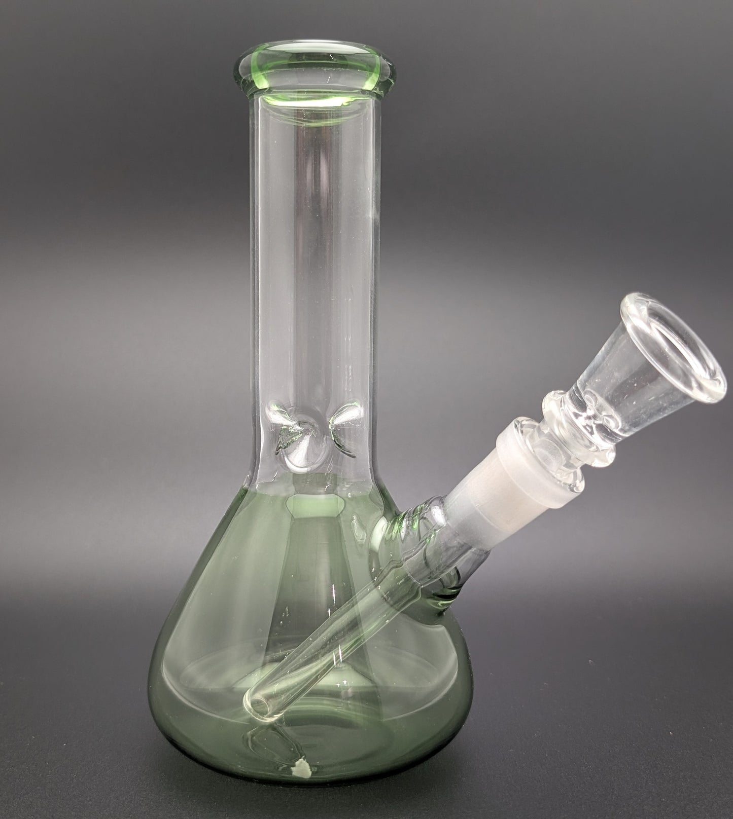 6" Glass Water Pipe Bong Green (Colored Glass)