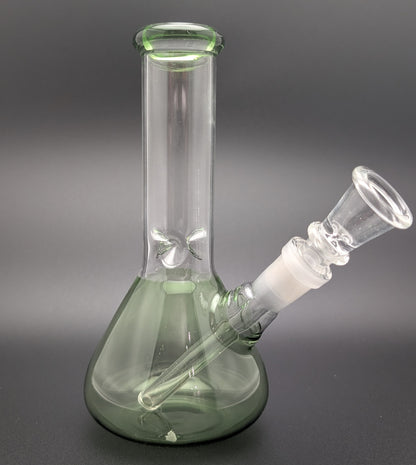 6" Glass Water Pipe Bong Green (Colored Glass)