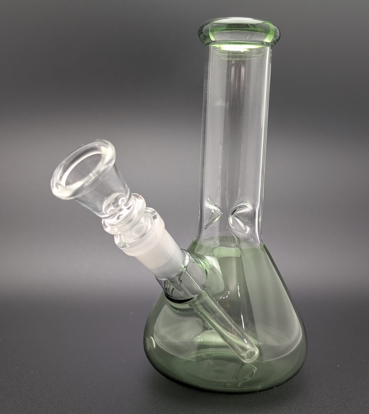 6" Glass Water Pipe Bong Green (Colored Glass)