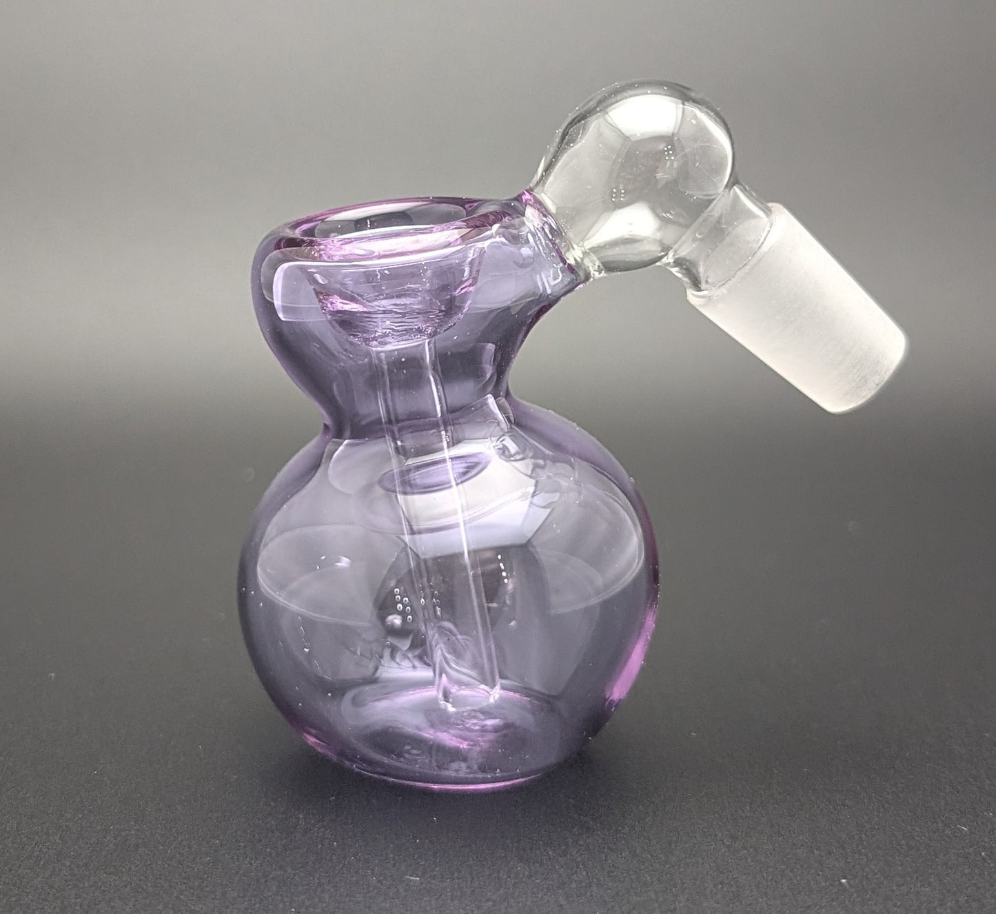 2.5" 14mm Glass Fumed Ash Catcher Purple