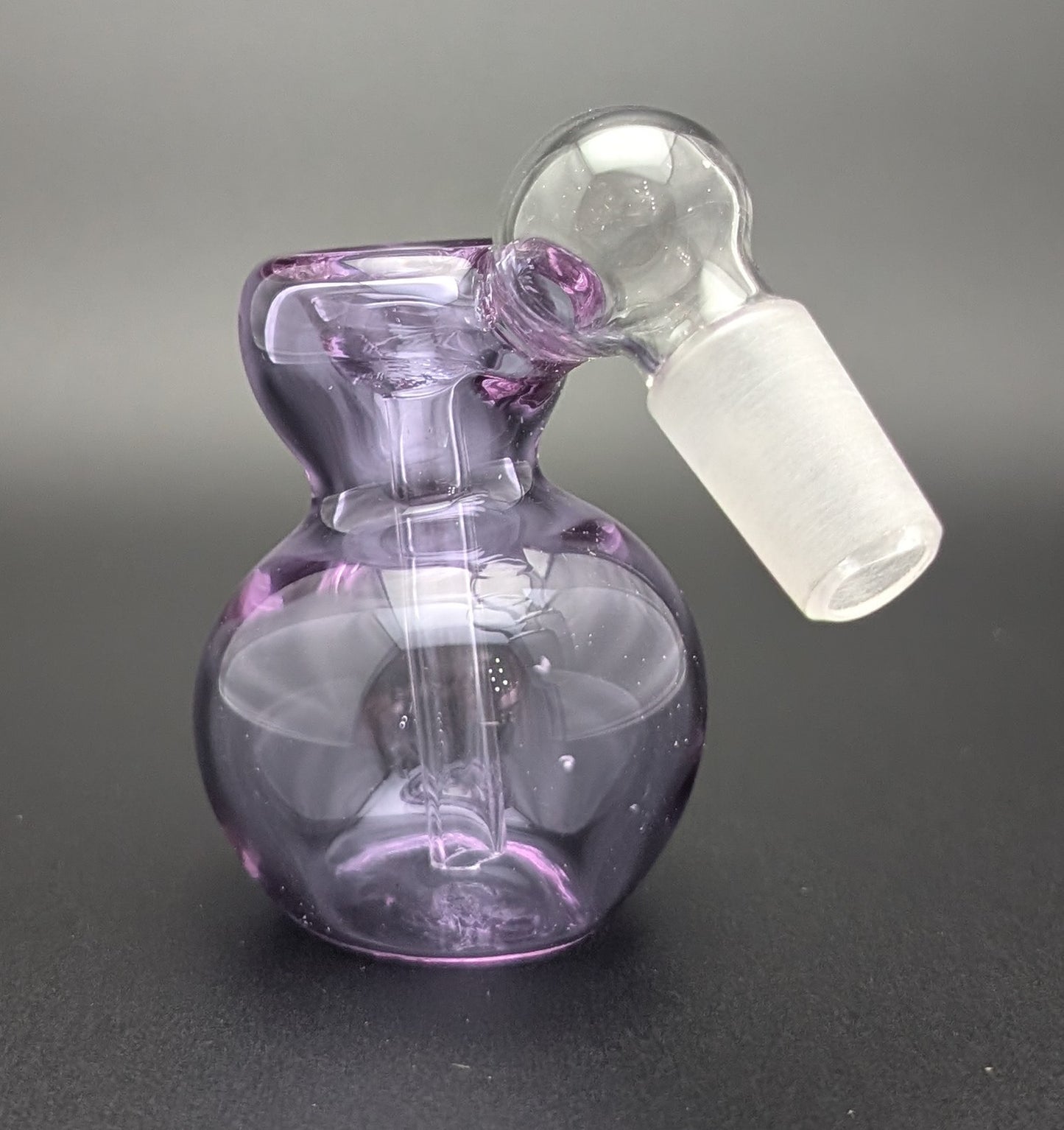 2.5" 14mm Glass Fumed Ash Catcher Purple