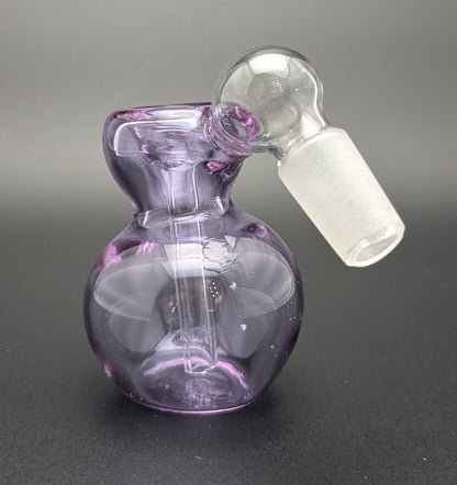 2.5" 14mm Glass Fumed Ash Catcher Purple