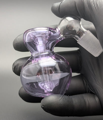 2.5" 14mm Glass Fumed Ash Catcher Purple