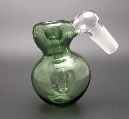 2.5" 14mm Glass Fumed Ash Catcher Green