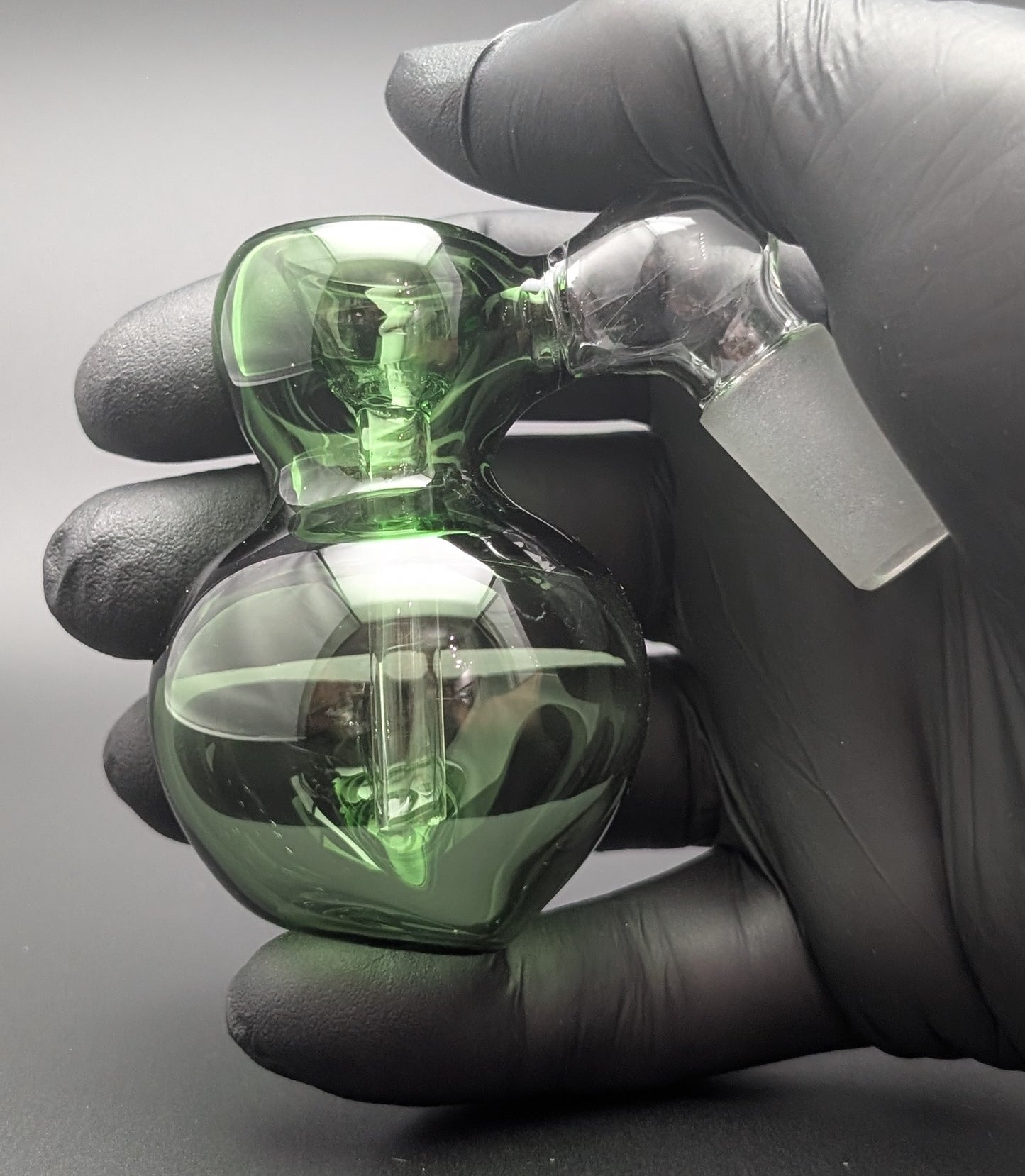 2.5" 14mm Glass Fumed Ash Catcher Green