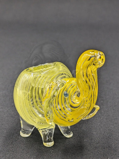 3" Elephant Glass Bowl Pipe 13