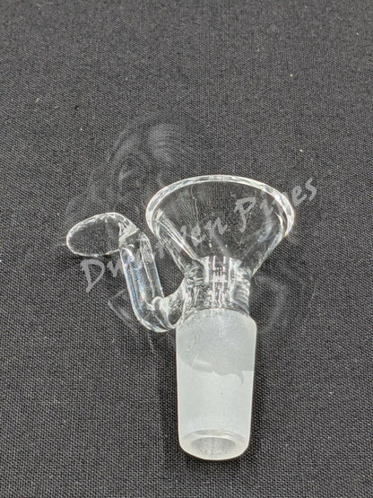 14mm Male Slide Bowl Glass with Bent Arm for Water Pipes - Arm Style