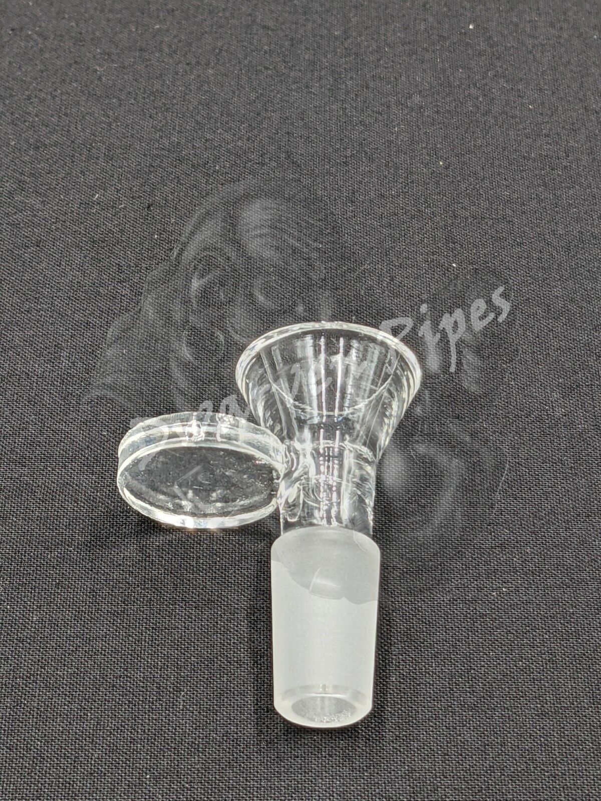 14mm Male Slide Bowl Glass with Disc for Water Pipes - Disc Style
