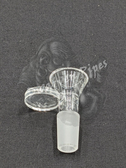 14mm Male Slide Bowl Glass with Disc for Water Pipes - Disc Style