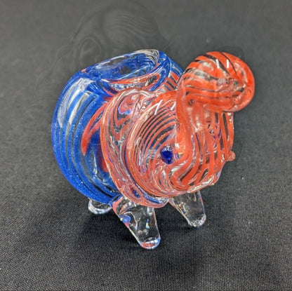 3" Elephant Glass Bowl Pipe 03