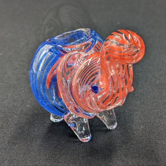 3" Elephant Glass Bowl Pipe 03