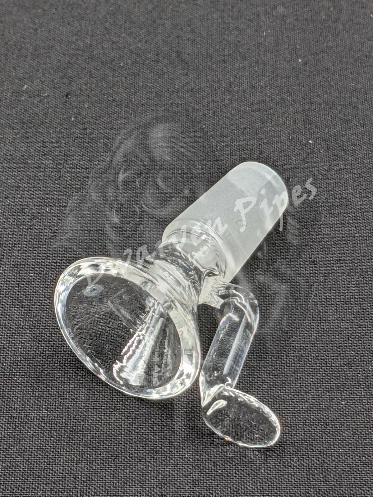 14mm Male Slide Bowl Glass with Bent Arm for Water Pipes - Arm Style