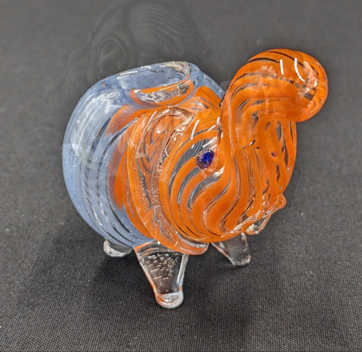 3" Elephant Glass Bowl Pipe 08