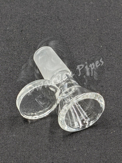 14mm Male Slide Bowl Glass with Disc for Water Pipes - Disc Style
