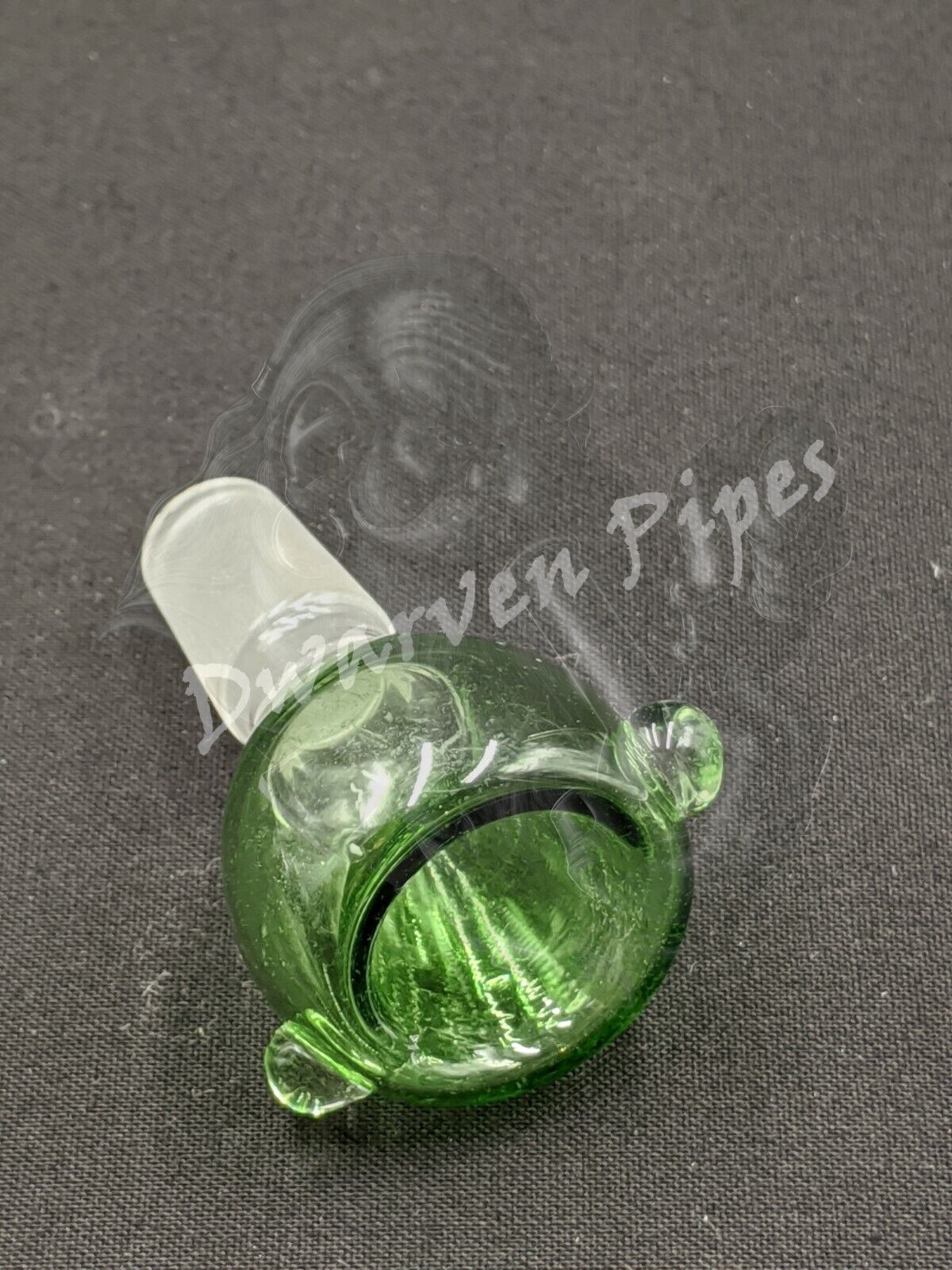 14mm Male Slide Bowl Glass for Water Pipes - Round Green