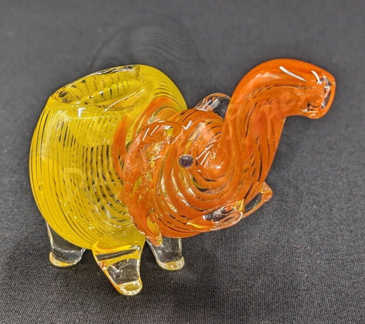 3" Elephant Glass Bowl Pipe 29