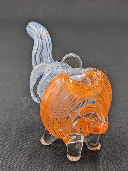 elephant tobacco bowl 4" Glass Hand Pipe the Stainless Nut Bowl Glass Spoon Pipes DwarvenPipes
