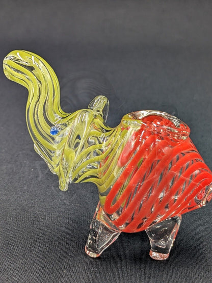3" Elephant Glass Bowl Pipe 14