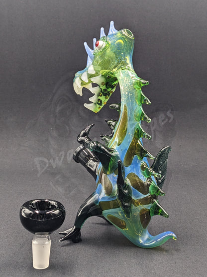 6.5" Glass Water Pipe Bong Monster Collection 01