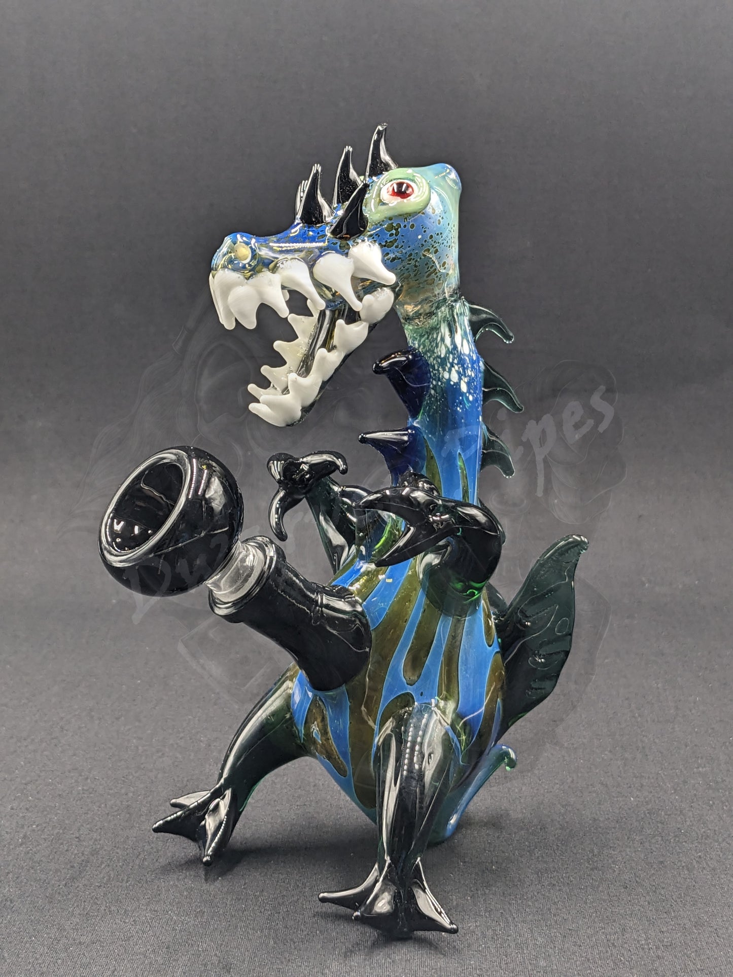 6.5" Glass Water Pipe Bong Monster Collection 04