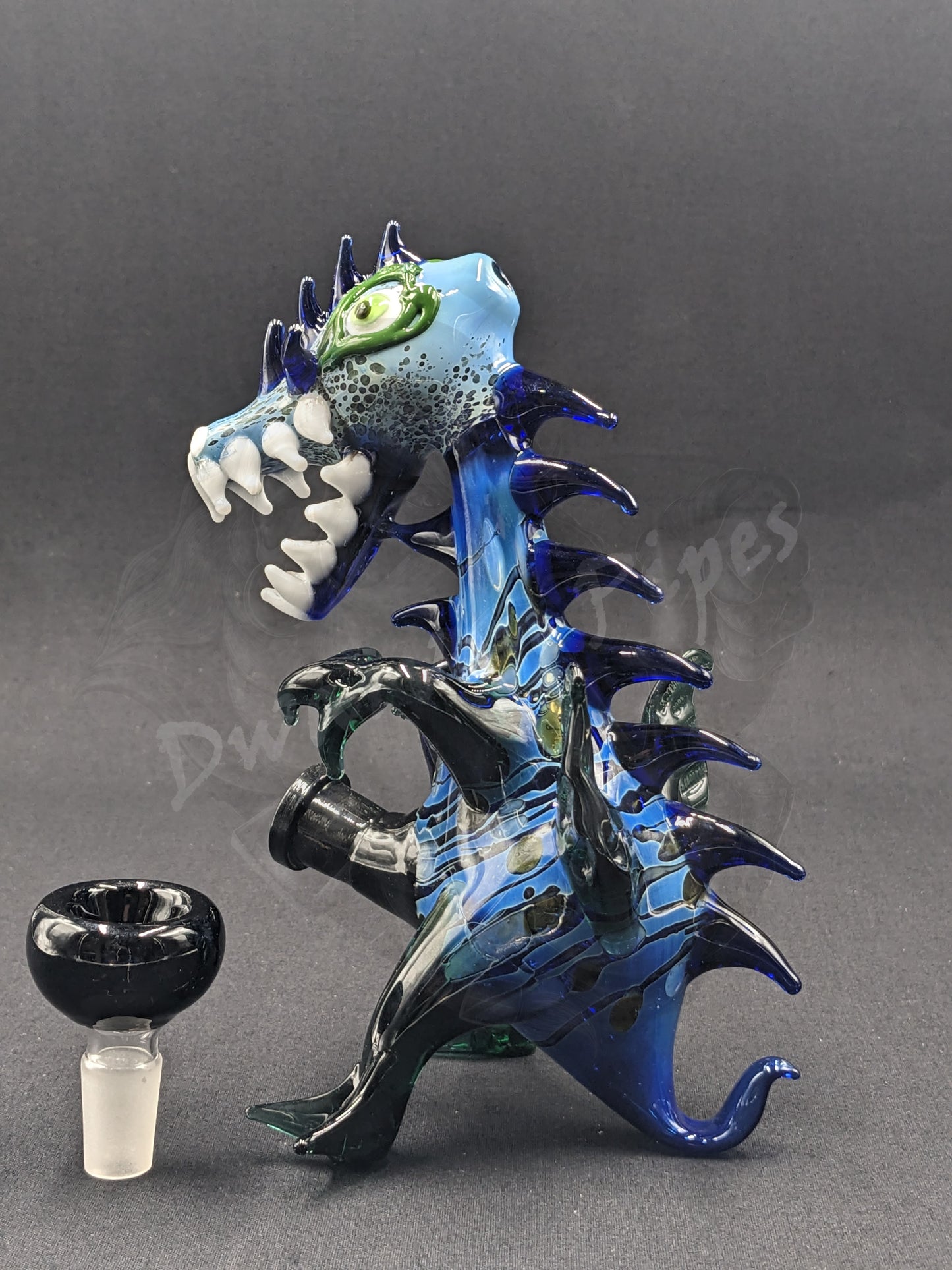 6.5" Glass Water Pipe Bong Monster Collection 06